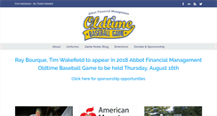 Desktop Screenshot of oldtimebaseball.com